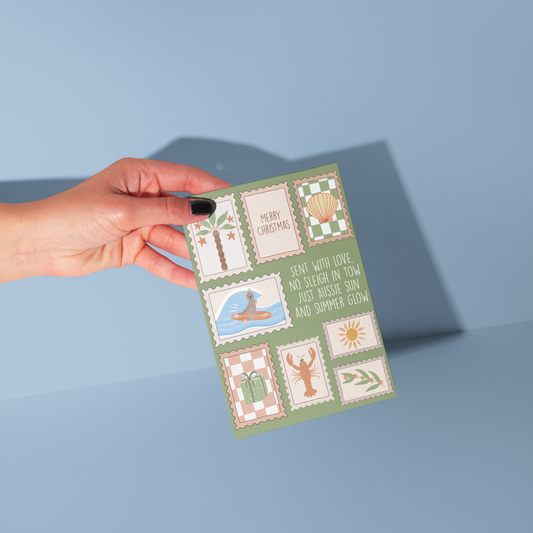 Christmas Stamps - Greeting Card