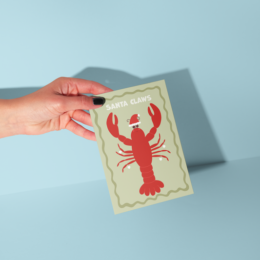 Santa Claws - Christmas Card