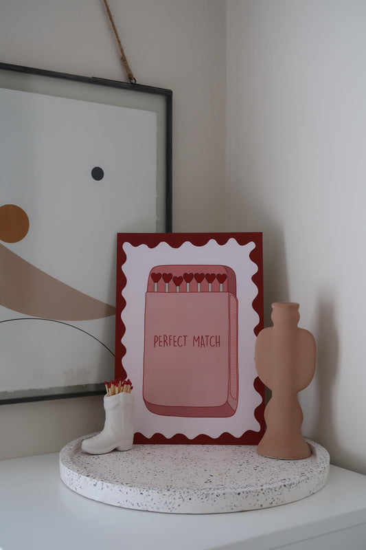 Perfect Match A4 Art Print