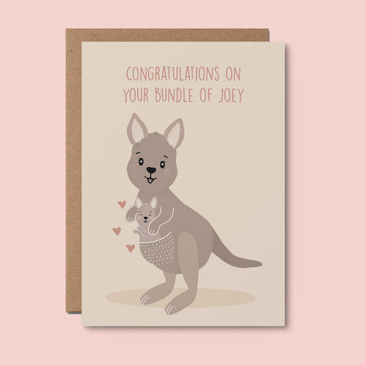 Bundle Of Joey Newborn Greeting Card
