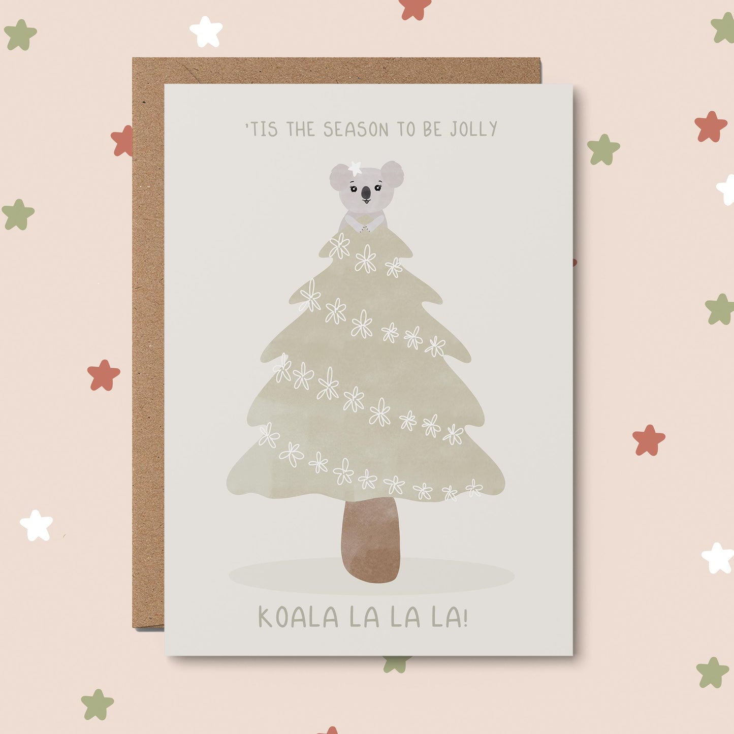 Koala La La La - Aussie Christmas Card