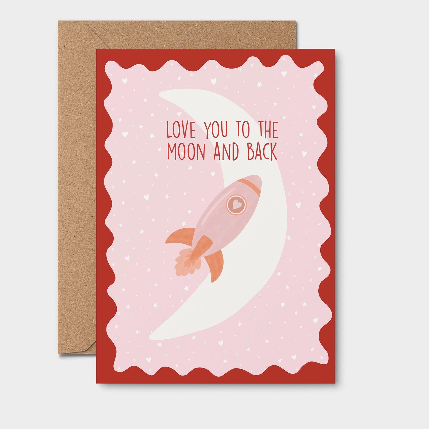 Love You To The Moon And Back Greeting Card