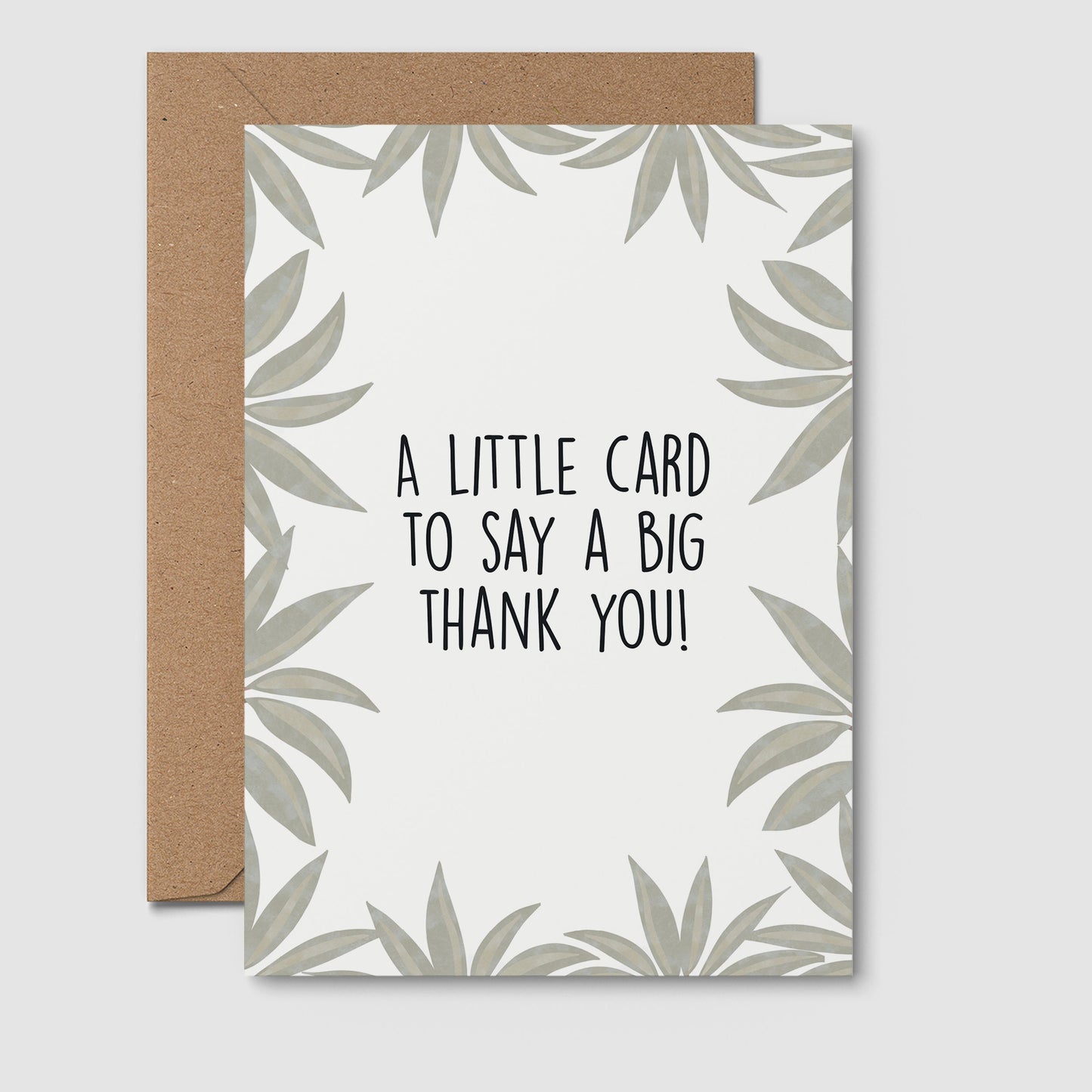 A Little Card To Say A Big Thank You