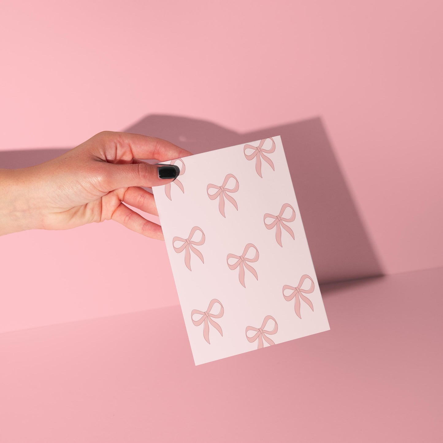 Pink Bow Card