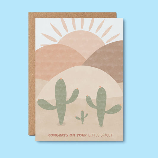 Congrats On Your Little Sprout - Newborn Card