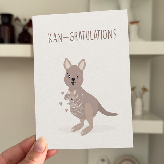 Kan-gratulations! Baby Greeting Card