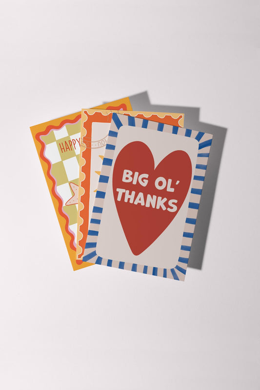 Big Ol' Thanks - Thank You Card