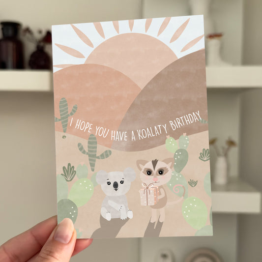 Koalaty Birthday Card