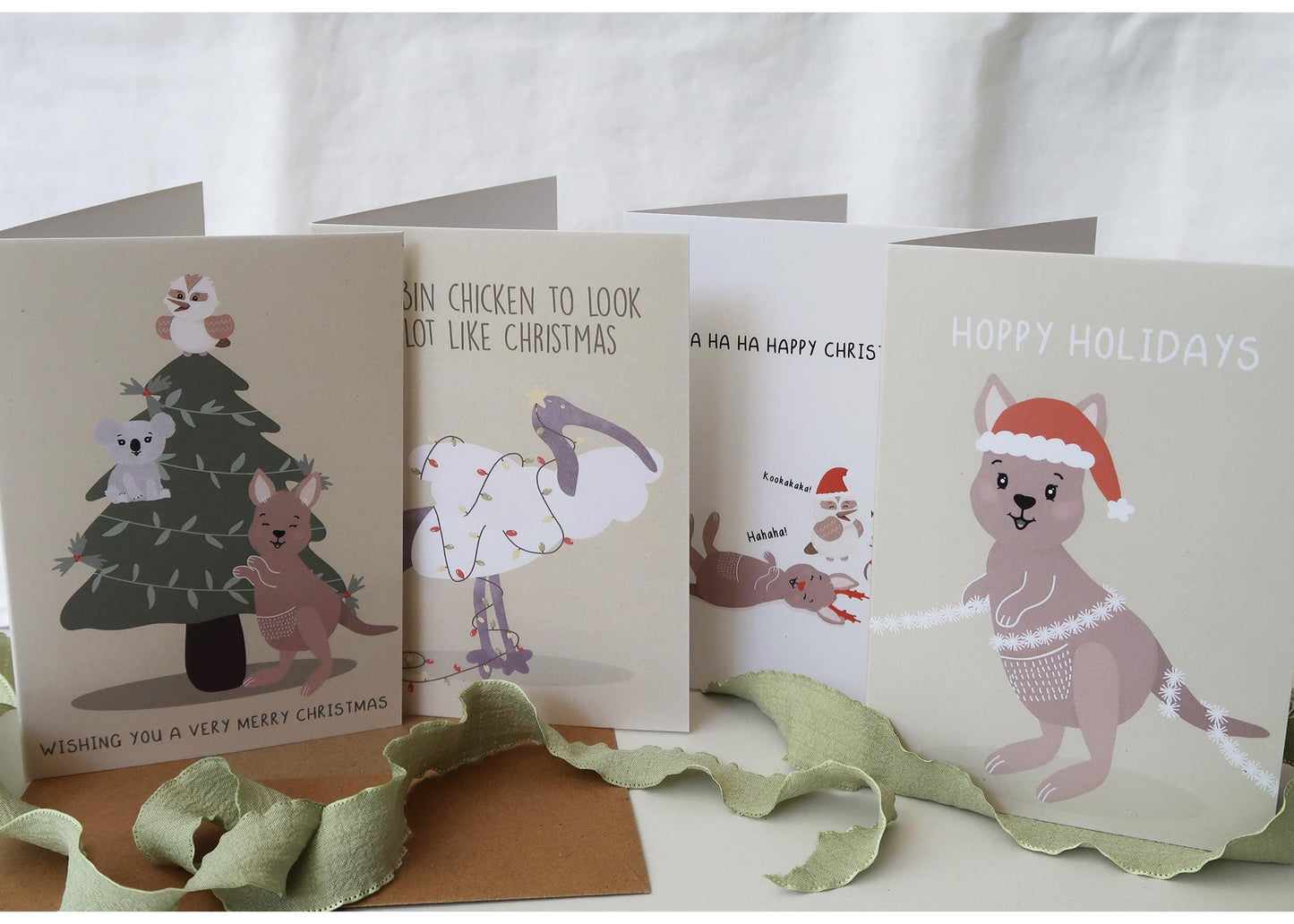 Wishing You A Merry Christmas - Australian Christmas Card