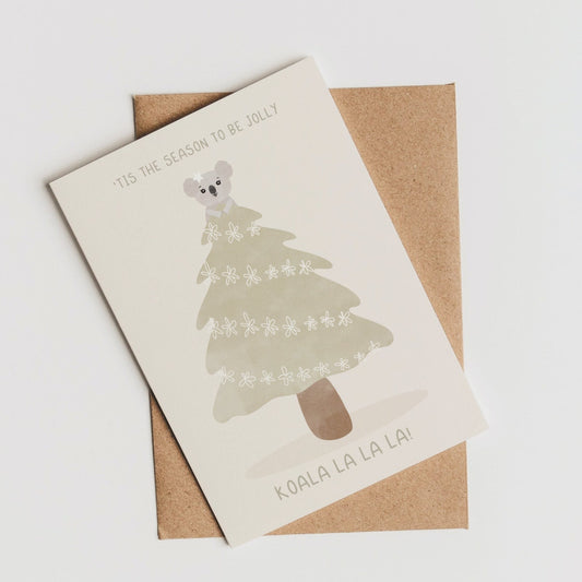 Koala La La La - Aussie Christmas Card