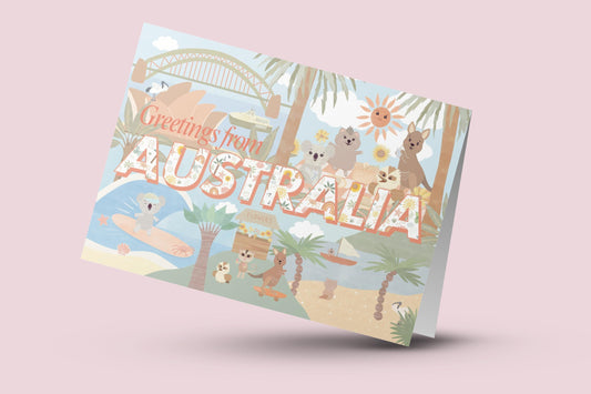 Greetings From Australia Card