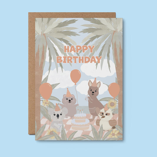 Aussie Happy Birthday Card
