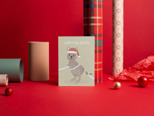 Hoppy Holidays - Australian Christmas Card