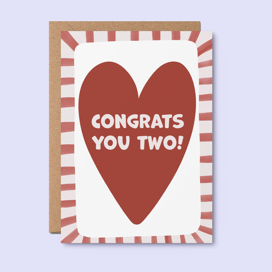Congrats You Two Greeting Card