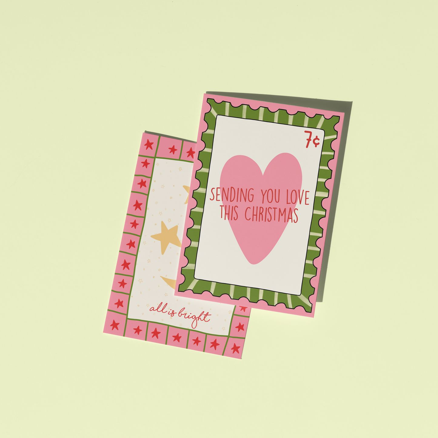 Sending Christmas Love - Christmas Card