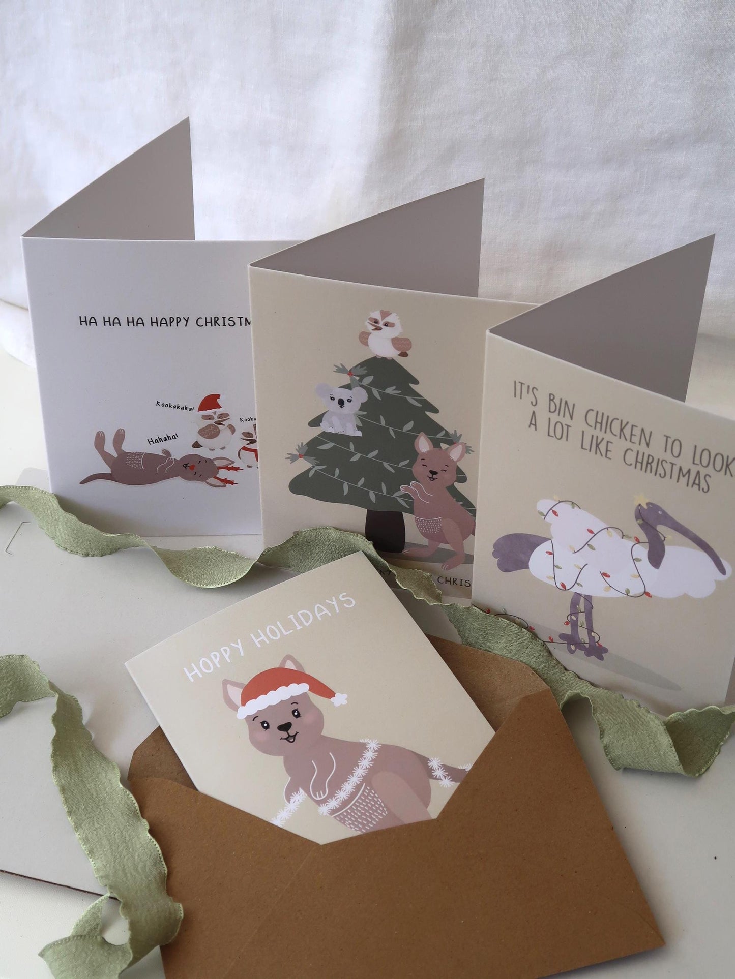 Wishing You A Merry Christmas - Australian Christmas Card