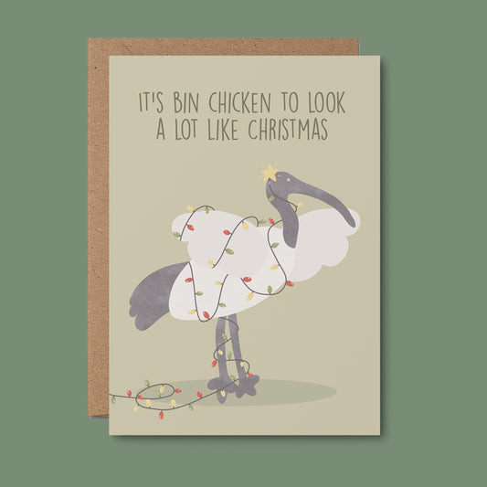 It's Bin Chicken To Look A Lot Like Christmas - Christmas Card