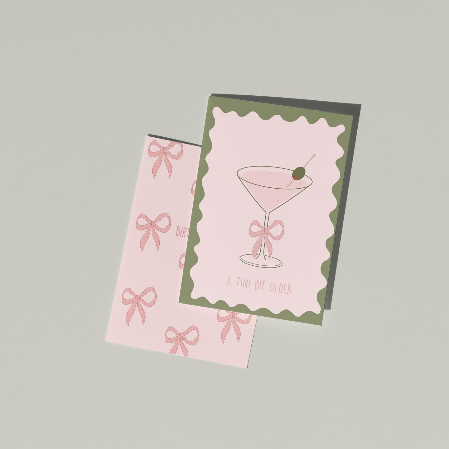 A Tini Bit Older Green Birthday Card