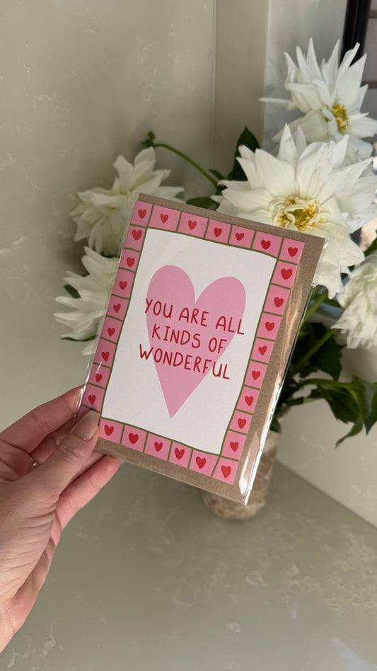 All Kinds Of Wonderful - Greeting Card