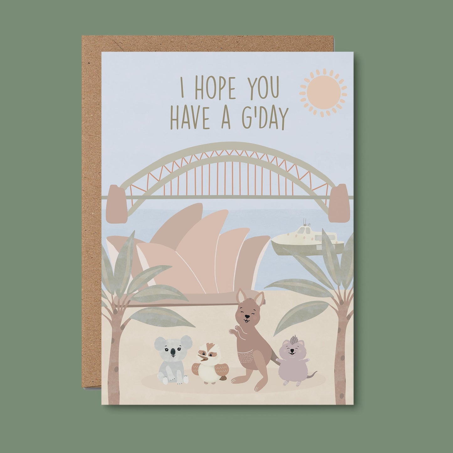 Hope You Have a G'day Pink Greeting Card