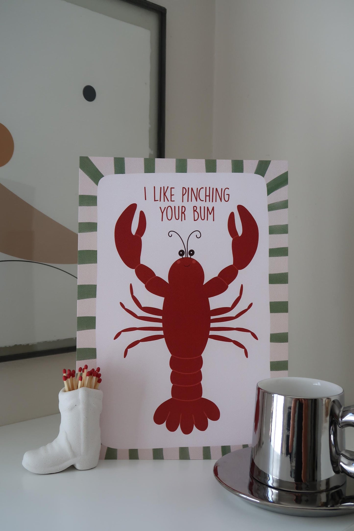I Like Pinching Your Bum A4 Art Print
