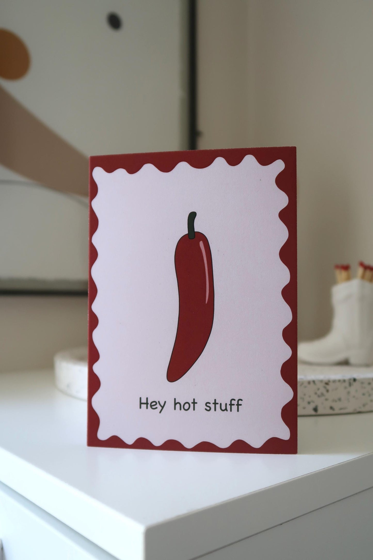 Hey Hot Stuff Greeting Card