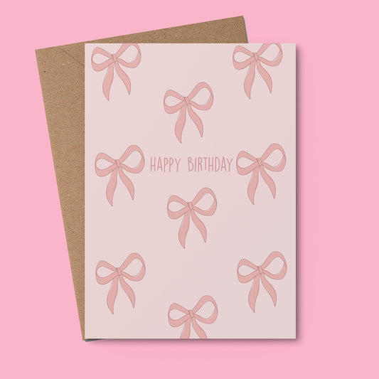Bow Birthday - Birthday Card