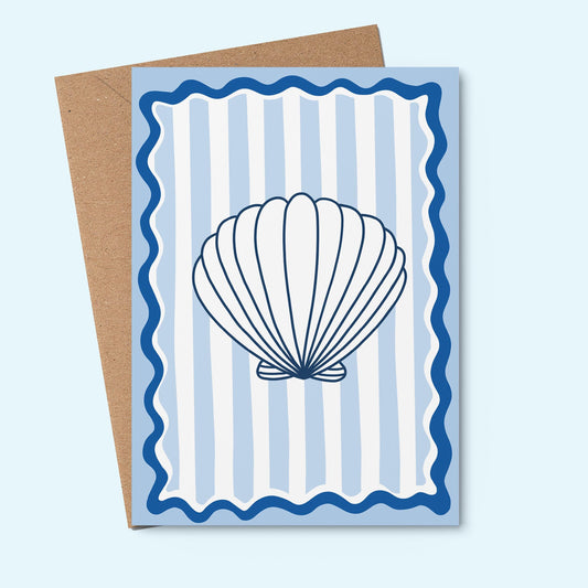 Plain Blue Shell Card