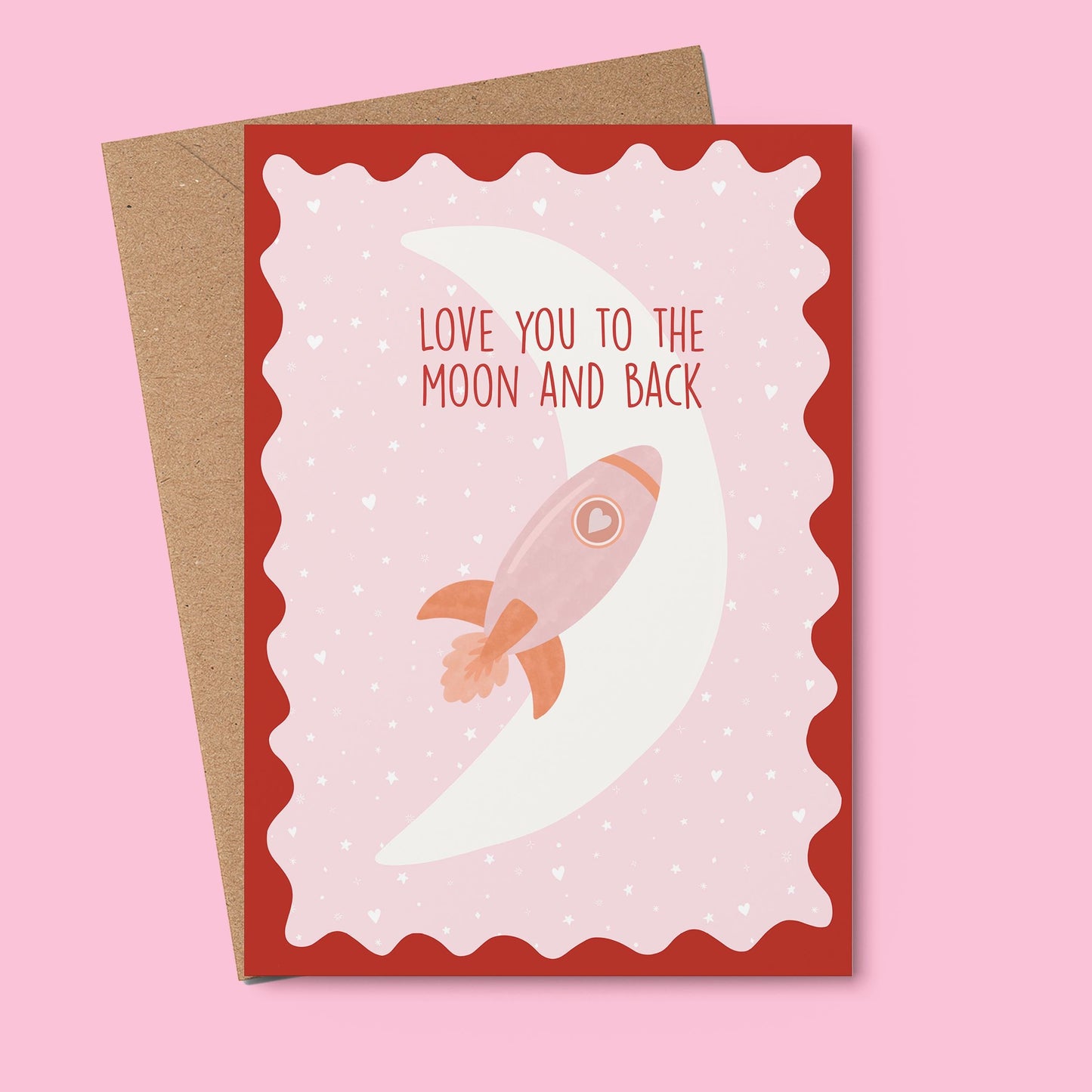 Love You To The Moon And Back Greeting Card