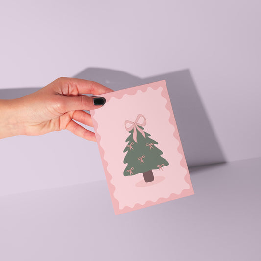Coquette Pink Christmas Card