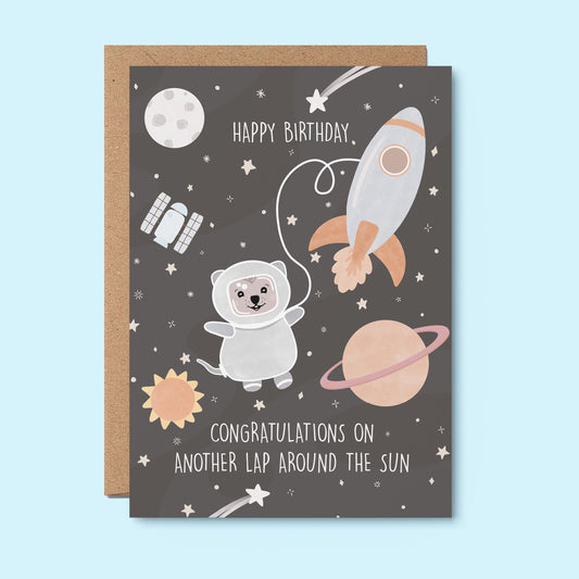 Another Lap Around The Sun Birthday Card