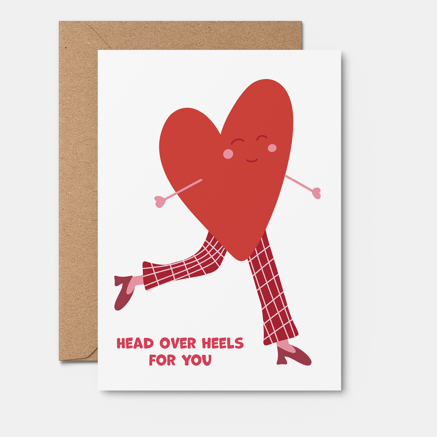 Head Over Heels - Valentineโs Day Card