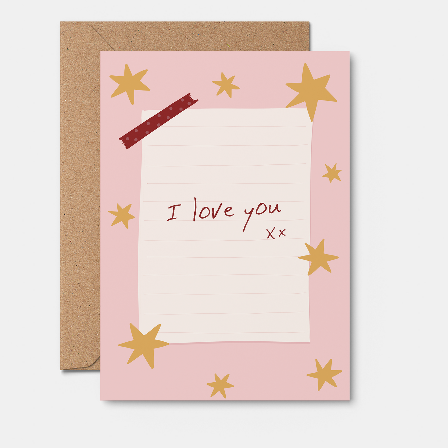 Love You Note - Valentineโs Day Card