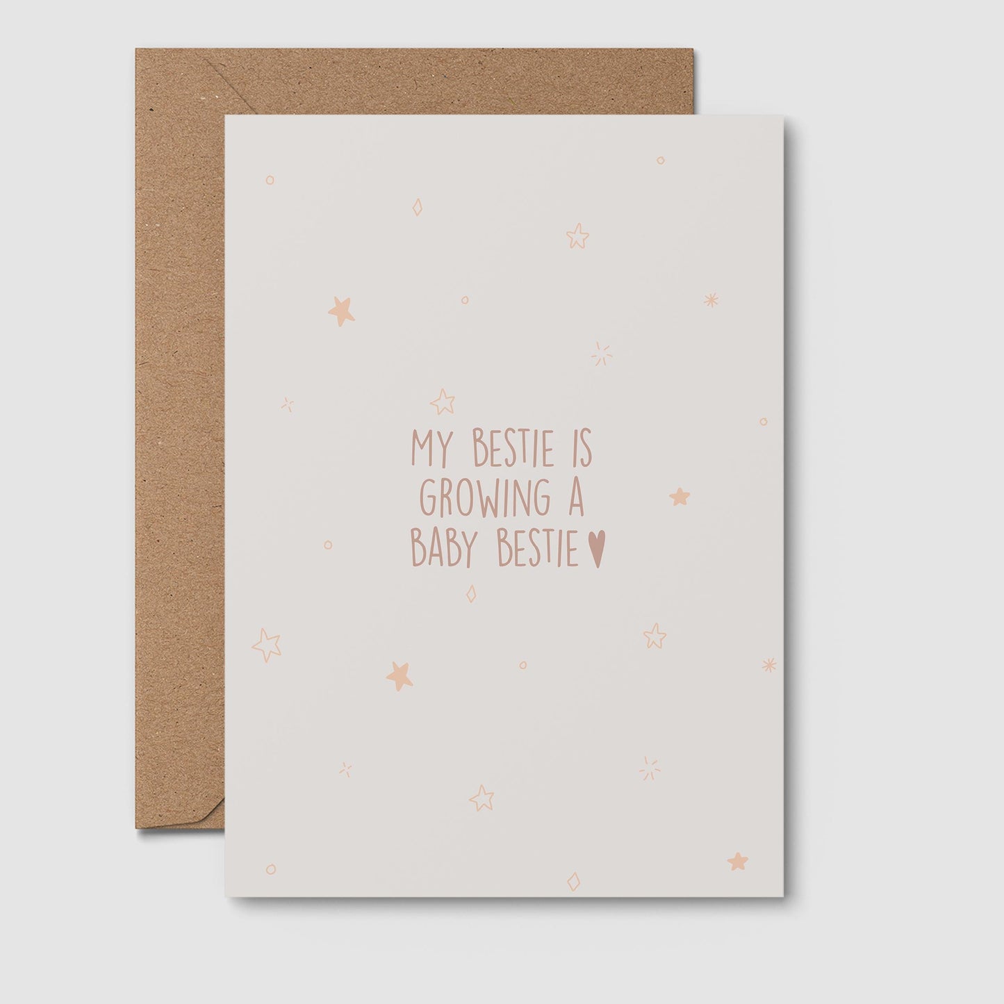 My Bestie Is Growing A Baby Bestie Greeting Card