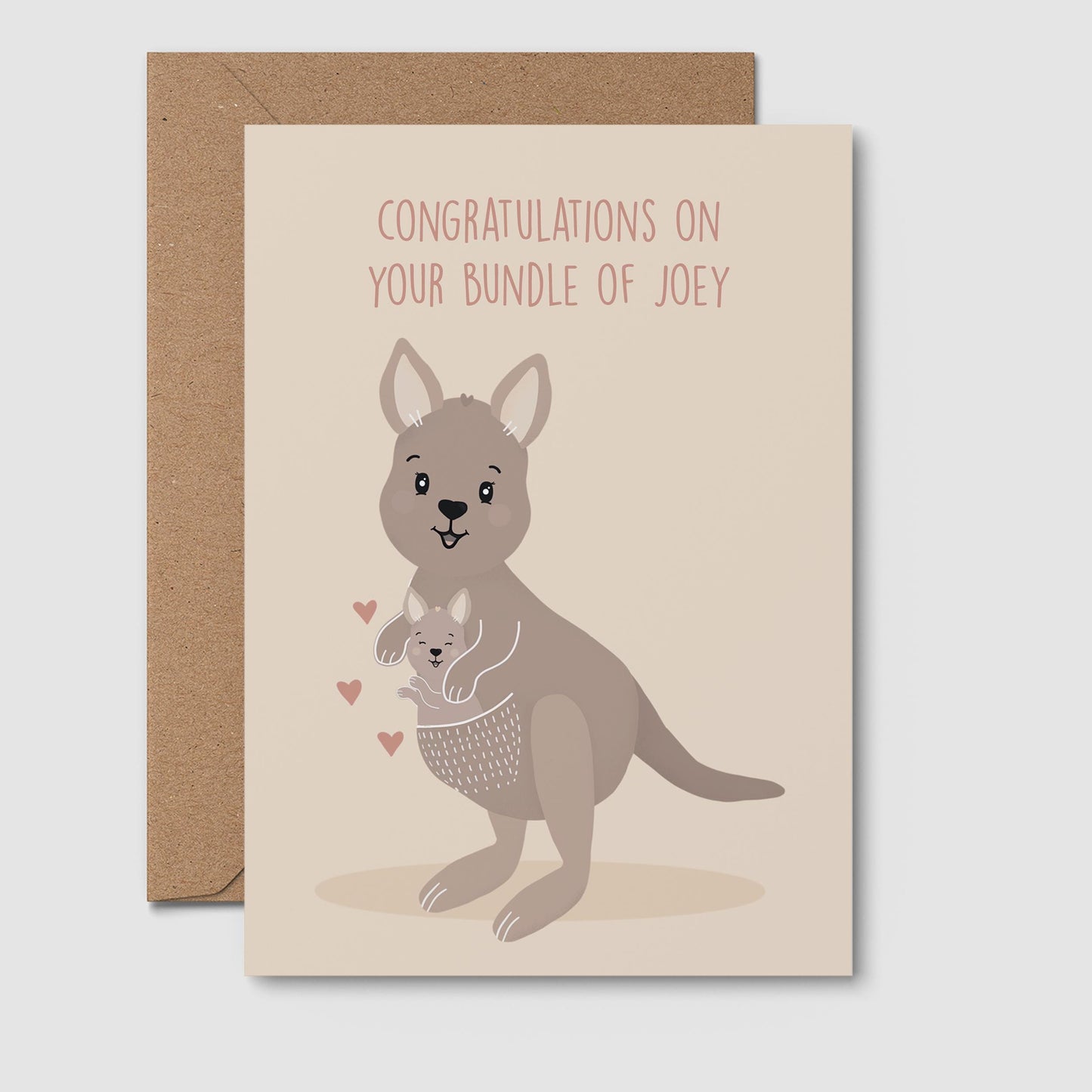 Bundle Of Joey Newborn Greeting Card
