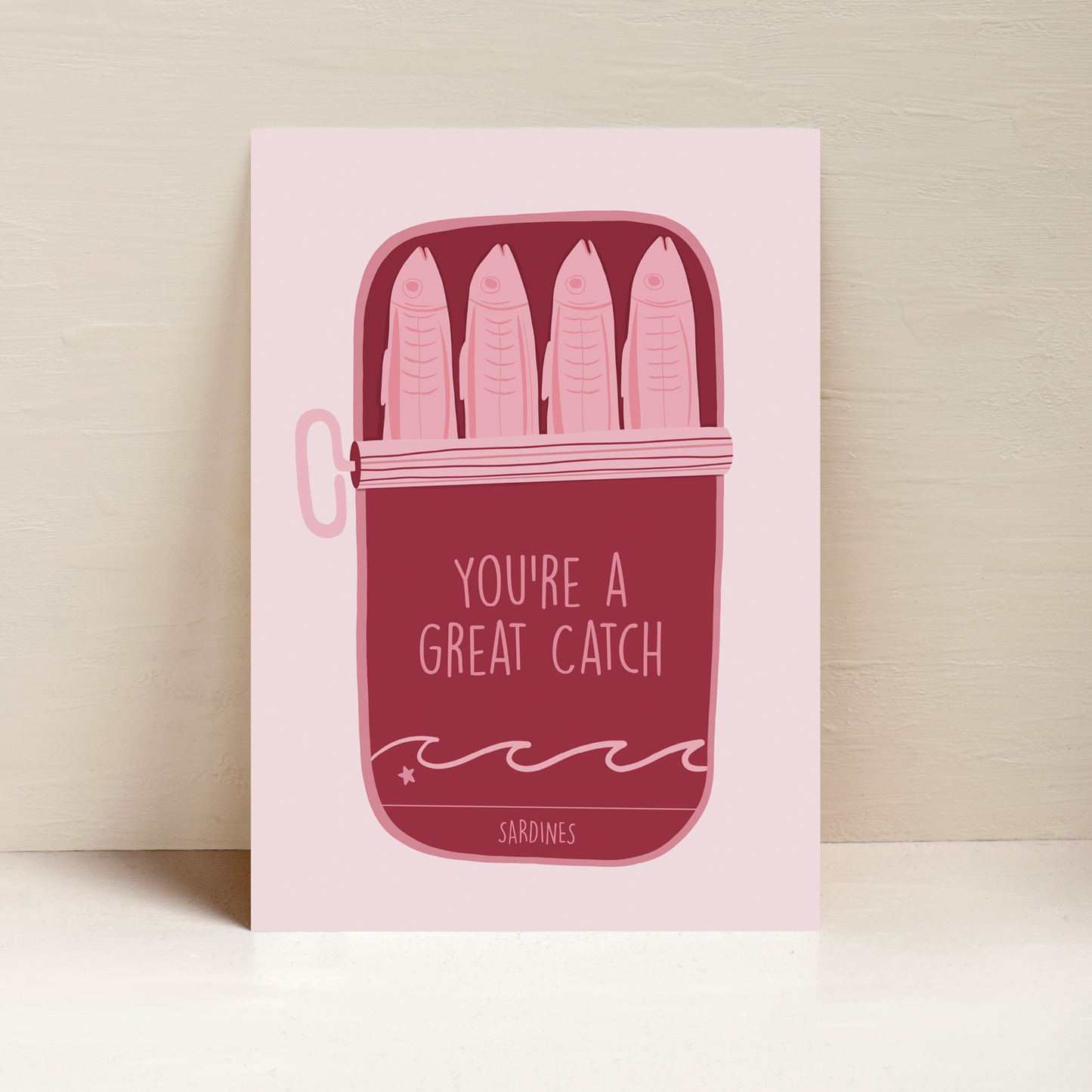Great Catch A4 Art Print