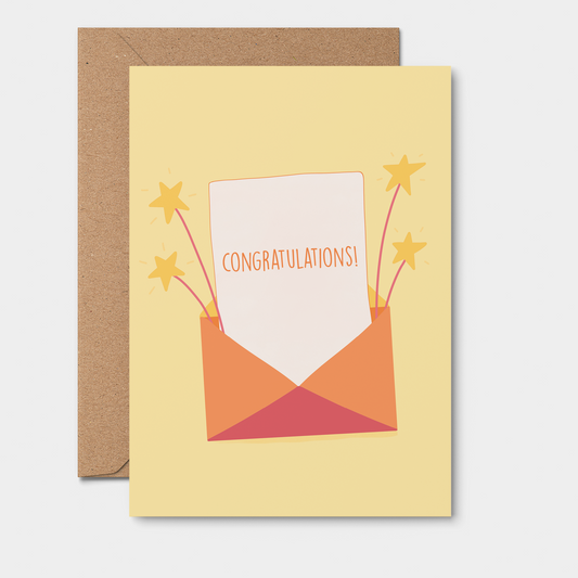 Congratulations Letter Greeting Card