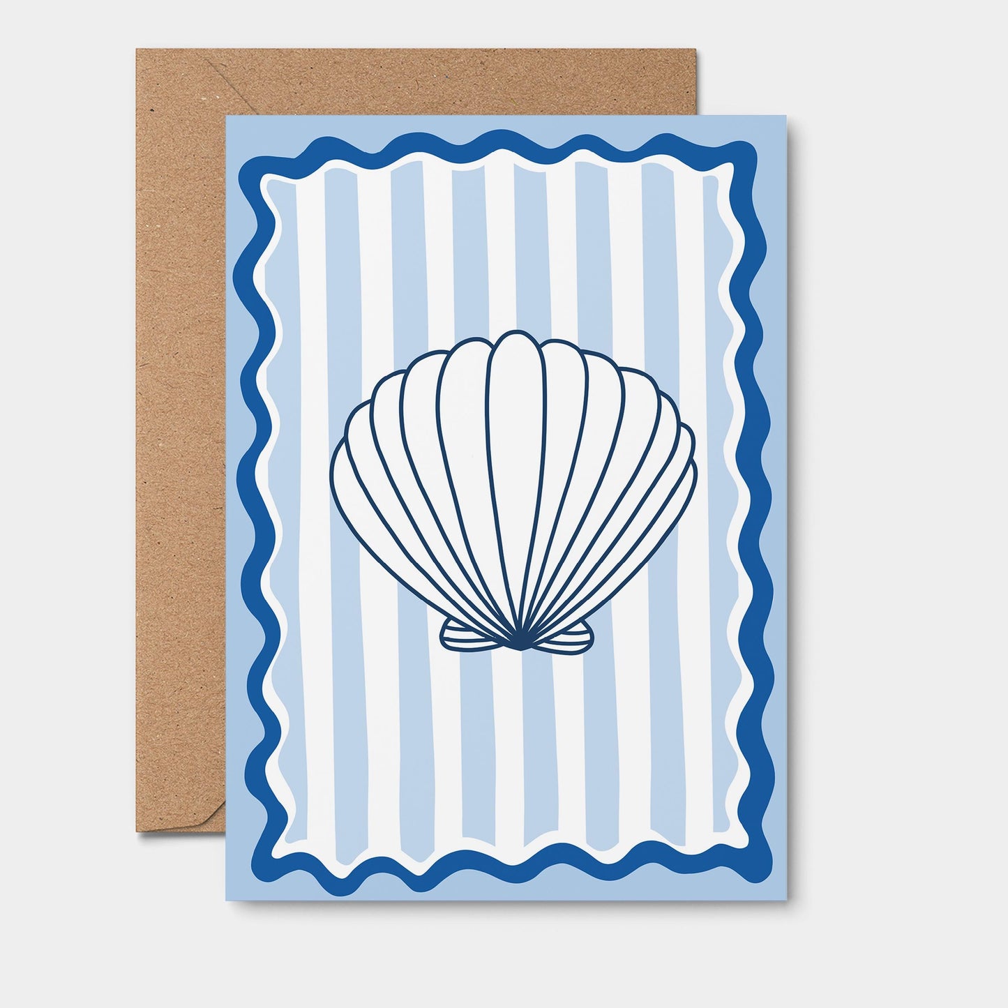 Plain Blue Shell Card