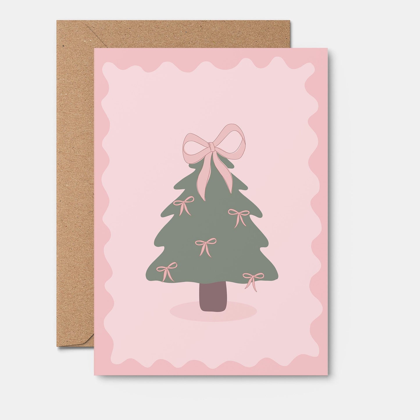 Coquette Pink Christmas Card