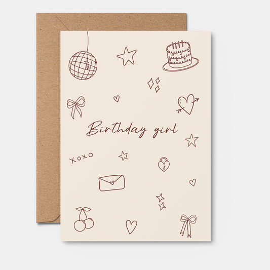 Birthday Girl Greeting Card