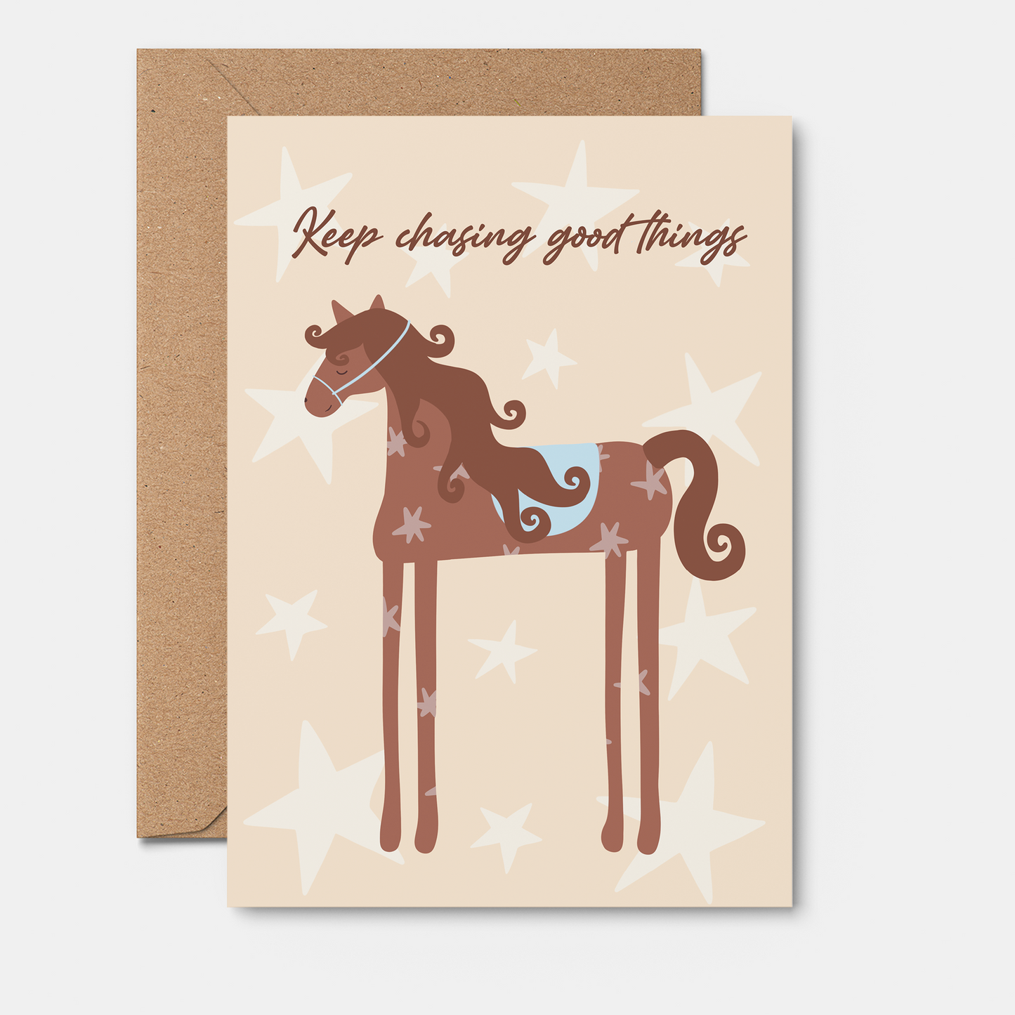 Chasing Good Things Greeting Card