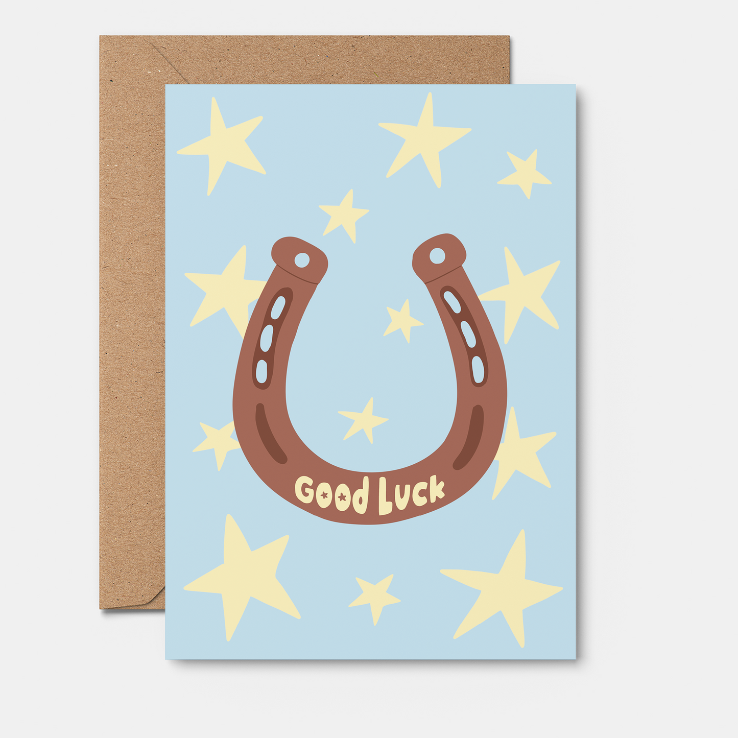 Good Luck Horse Shoe Greeting Card