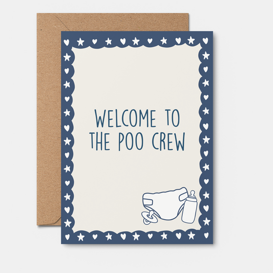 Poo Crew - Baby Card