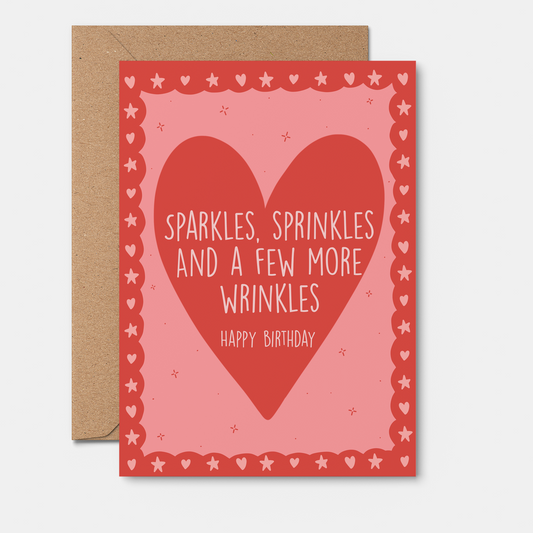Sprinkle Wrinkles - Birthday Card