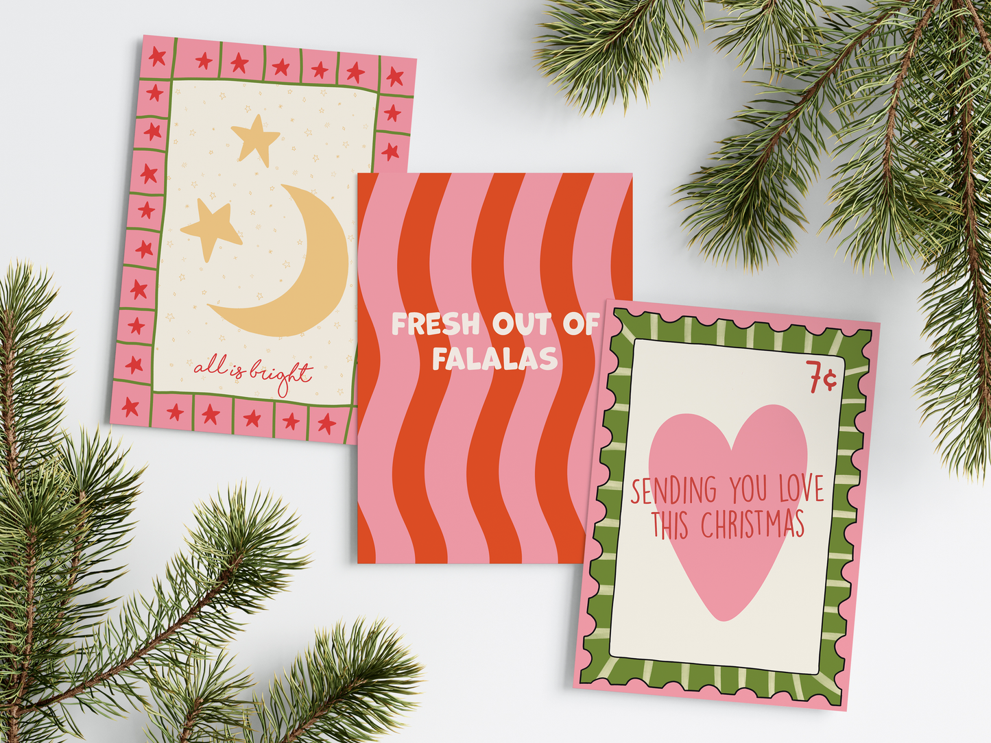 Sending Christmas Love - Christmas Card