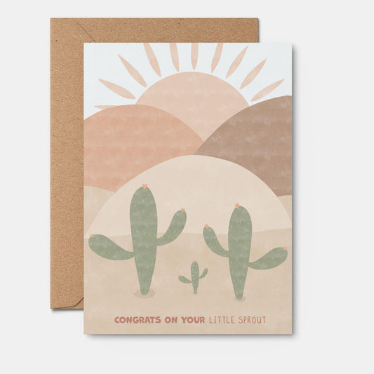 Congrats On Your Little Sprout - Newborn Card
