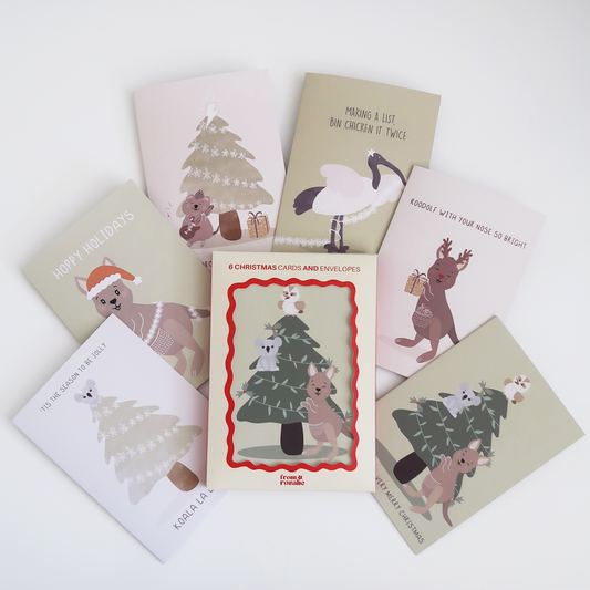 Christmas Card Box Set: Aussie Animals