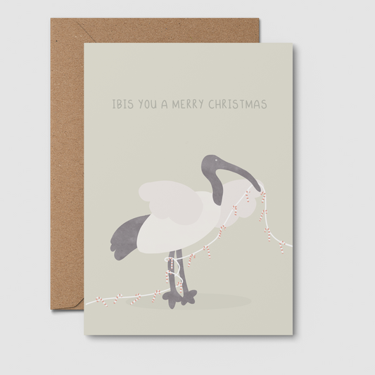 Ibis You A Merry Christmas -Bin Chicken Christmas Card