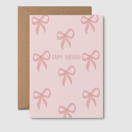 Bow Birthday - Birthday Card
