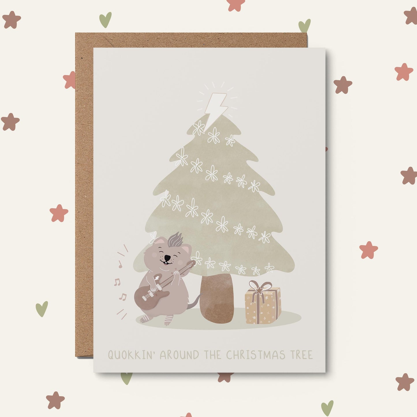 Quokkin' around the Christmas Tree - Christmas Card
